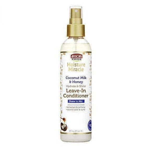 African Pride Miracle Coconut Milk & Honey Leave-In Conditioner 8oz