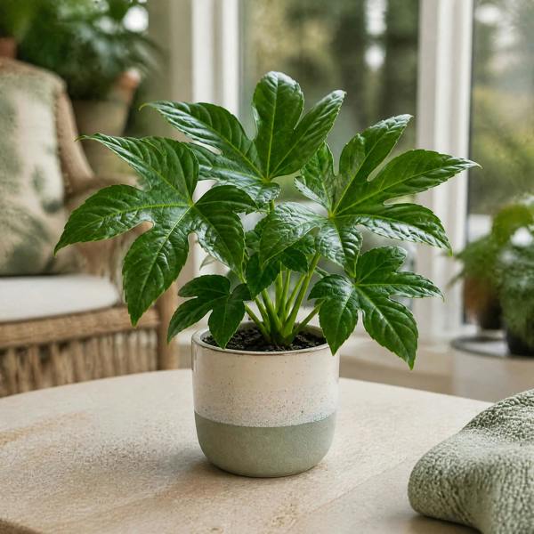 Fatsia Paper Plant 12cm Pot - Air Purifying Plant Plants By Post