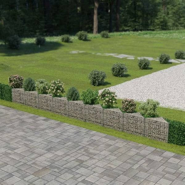 Berkfield Gabion Wall Galvanised Steel 630x30x50 cm