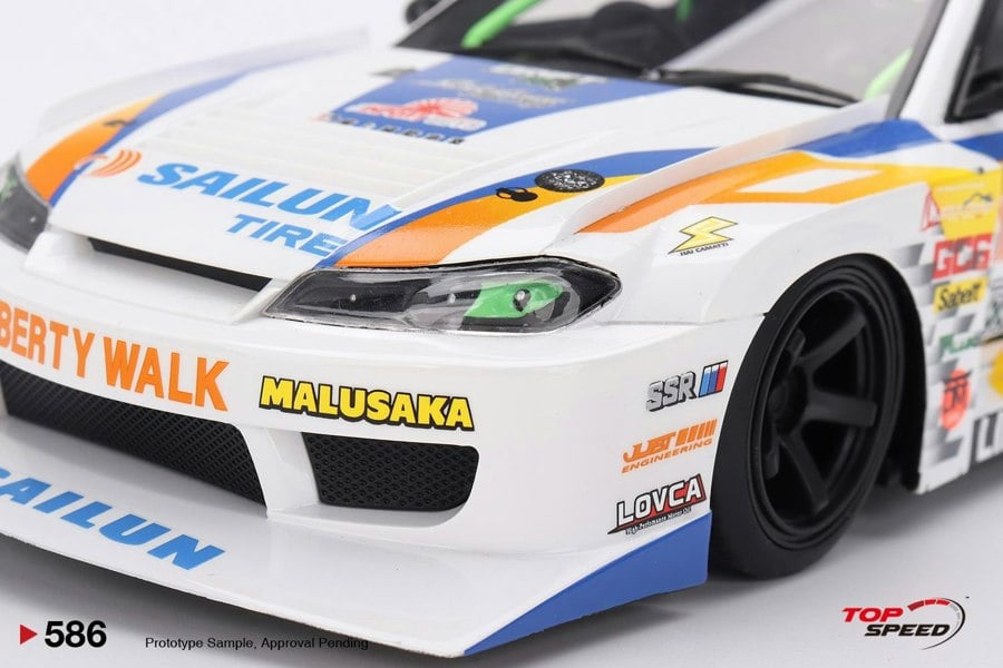 TSM Nissan LB-Super Silhouette S15 Silvia #555 2023 Form Drift Japan 1:18 TS0586