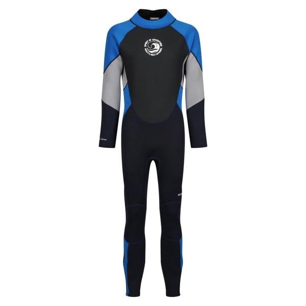 Regatta Mens 3mm Thickness Full Wetsuit - Navy/Oxford Blue/Silver Grey - 