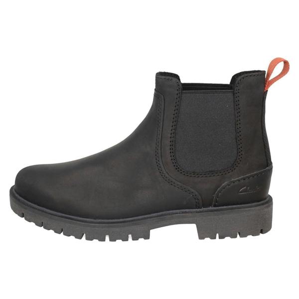 Clarks Mens Clarks Leather Smart Chelsea Boot Rossdale Top