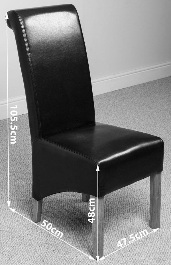 That's Furniture Oslo 90 x 90cm Small Square Oak Dining Set with Montana Leather Chairs