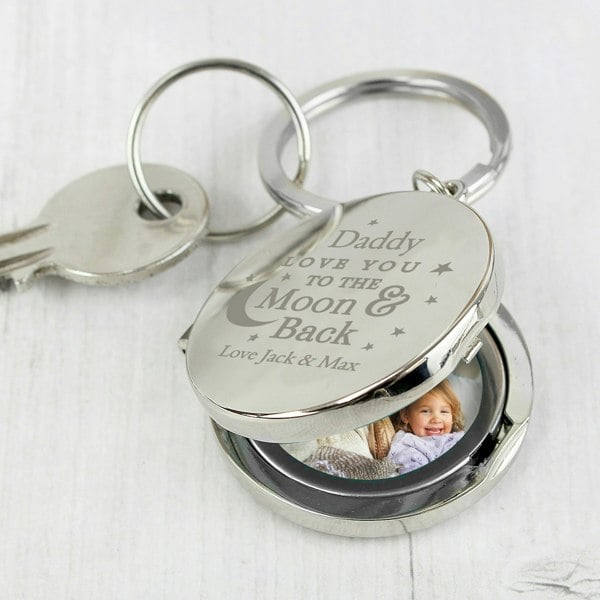 Personalised Memento Company Personalised To the Moon and Back...Photo Keyring