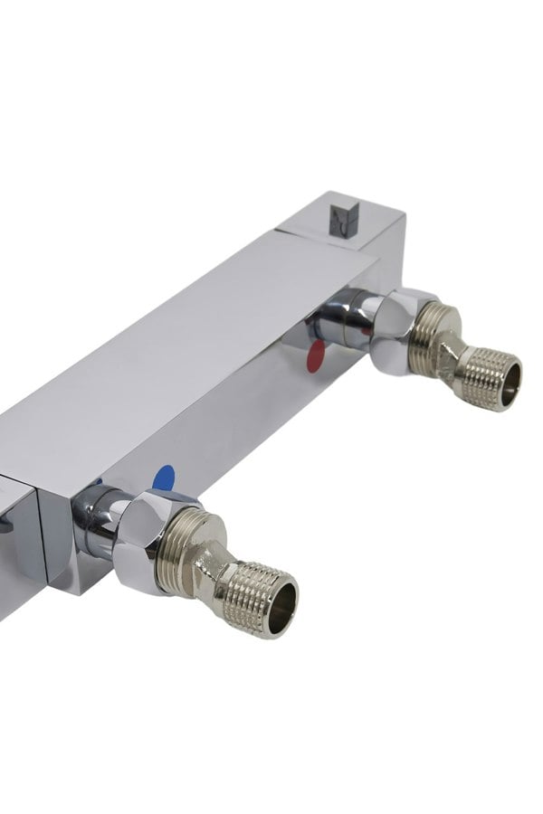 Living and Home 26 x 6.5cm Bath Shower Mixer Temperature Control Valve