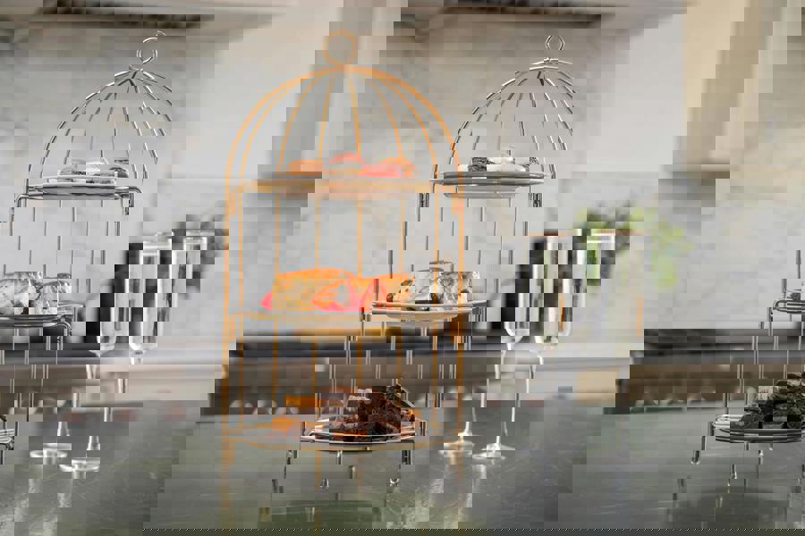 Artesà 3 Tier Afternoon Tea Cake Bird Cage Stand, 22 x 42cm