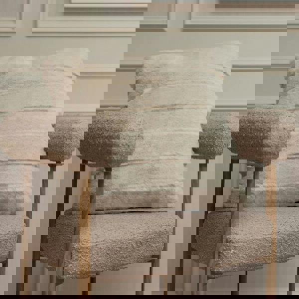 Belledorm Alaska Faux Fur Filled Cushion - Oatmeal - 