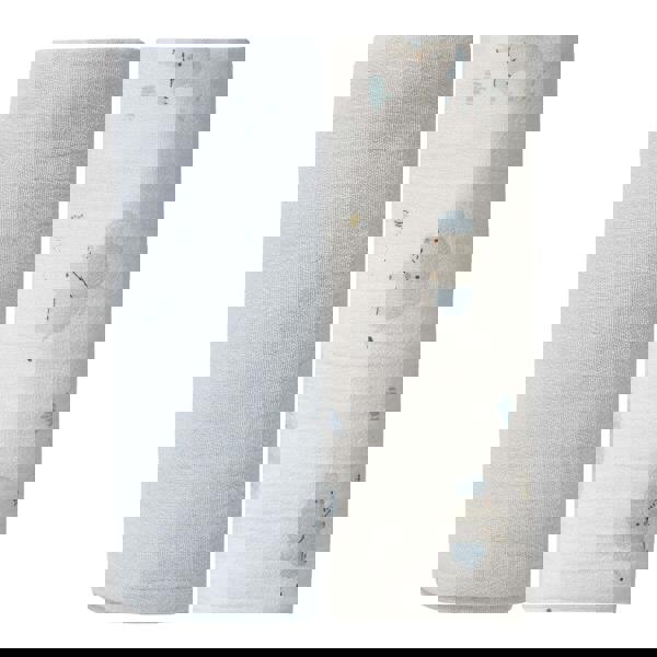 Mini Cuddles Baby Boys 2pk Solid & Animal Printed Muslins, Multicolour