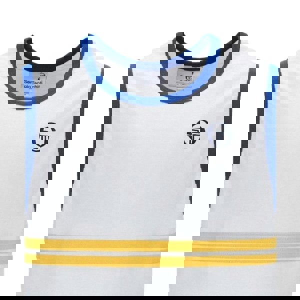 Sergio Tacchini Dallas Tank Top Vest White/Nautical Blue/Daffodill