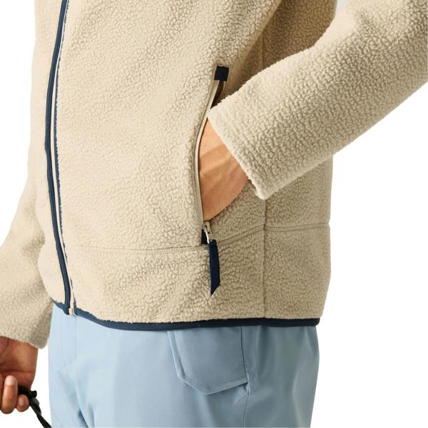 Dare 2B Mens Camber Shield Borg Fleece Jacket - White Pepper - 