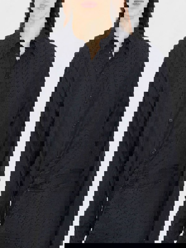 Off - White Off Jacquard Twist Shirt Dress 'Black' - Supplied FashionOff White
