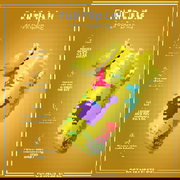 ION8 Leak Proof Kids Water Bottle, Stainless Steel, Dinosaurs, 400ml (13oz)