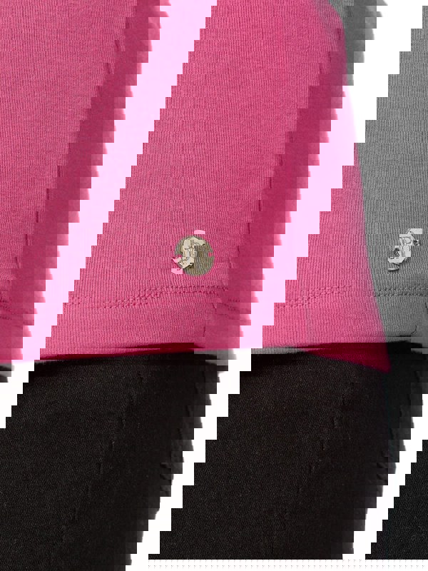 PennyPlain High Back V-neck Top - Cerise