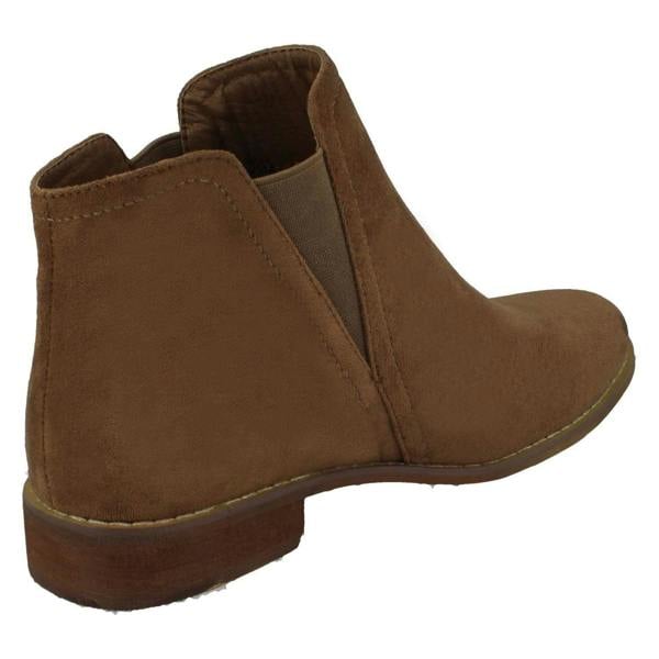 Spot On Ladies Spot On Flat Ankle Boots F51136