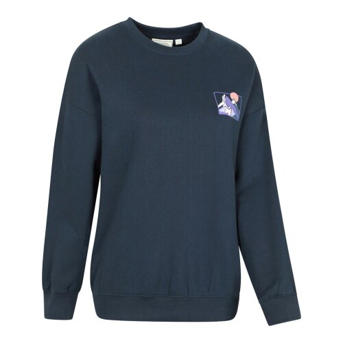 Mountain Warehouse Women's Text Relaxed Fit Jumper - Dark Blue