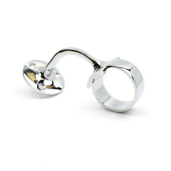 Chrome Handrail Bracket Mop Stick Design with Arm 44mm