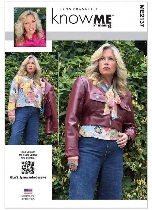 Know Me Sewing Pattern 2137, Tops, Jackets for Women, Y5 (18-20-22-24-26) - Intermediate