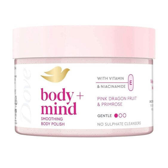 Dove Body+Mind Body Scrub 6x295ml Pink Dragon Fruit & Primrose Exfoliating Scrub