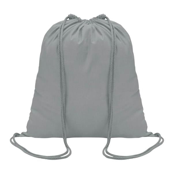 MidOcean Colored Cotton Drawstring Bag - Grey - 