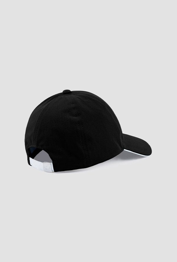 Paul & Shark Men's Baseball Cap with Contrast Piping - Black