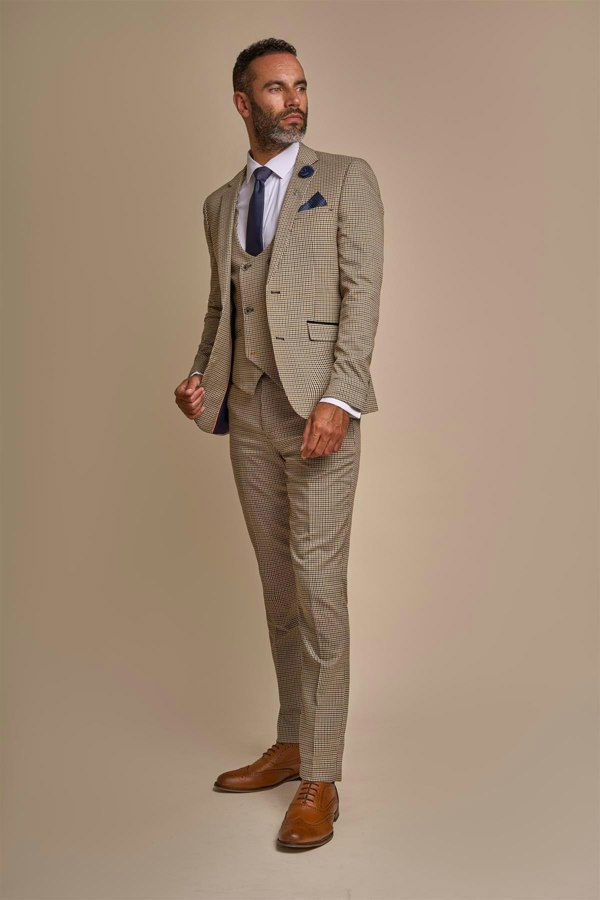 Elwood Blazer Three Piece Suit Front