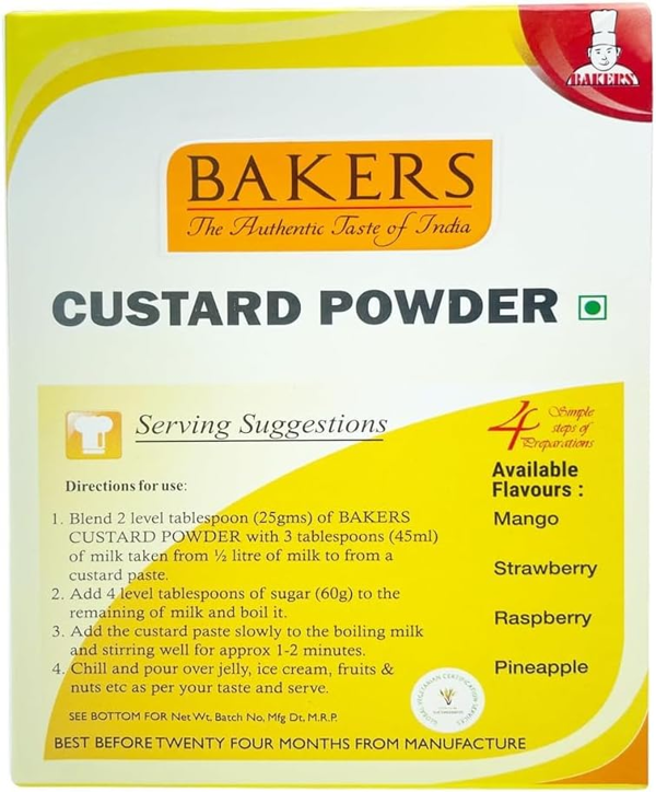 Bakers Vanilla Custard Powder Smooth & Velvety - 100g