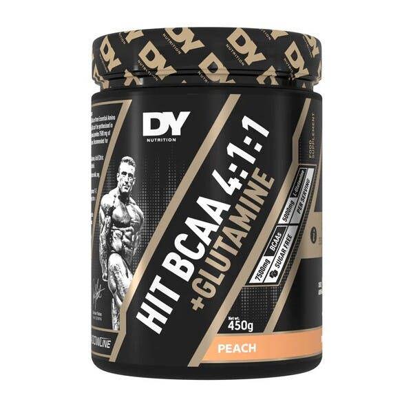 Dorian Yates HIT BCAA 4:1:1 + Glutamine, Peach - 450g