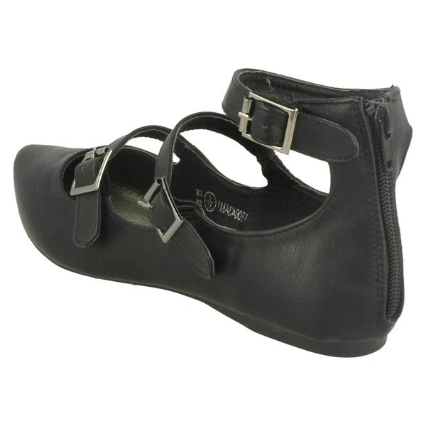 Spot On Ladies Spot On Buckle Detail Flats