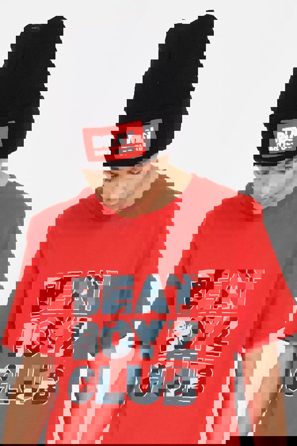 Beat Boyz Club Badge Beanie Hat - Black