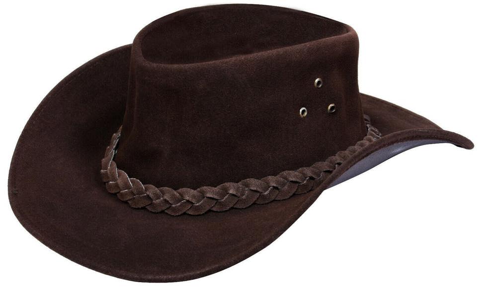 Infinity Leather Cowboy Outback Suede Aussie Bush Hat
