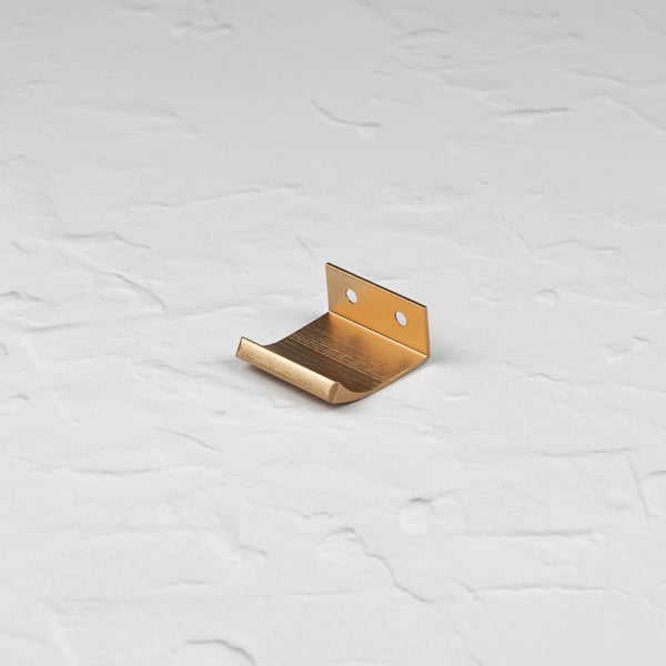 Handle & Home Brushed Brass Edge Mount Lip Pulls