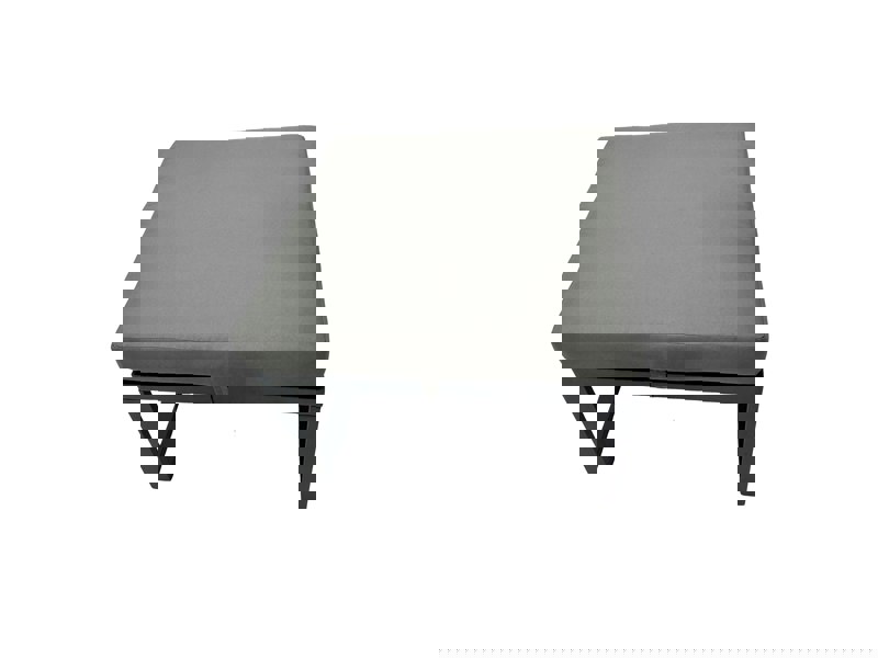 Fimous 9 Seat Outdoor Garden Furniture Set Aluminium Lounge 3 Seat Sofa Gas Fire Pit Table Sets with Chair 4 Stools 2 Side Tables Dark Grey