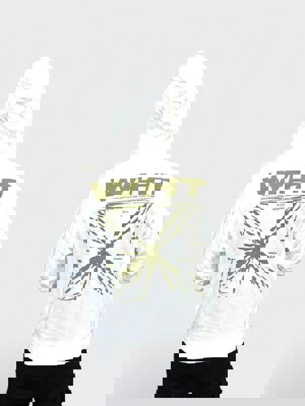 Off - White Splash Arrow Skate Hoodie White - Supplied FashionOff - White