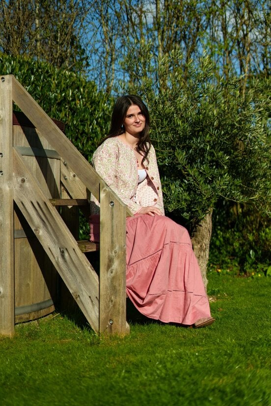 Alice cotton voile long gypsy skirt