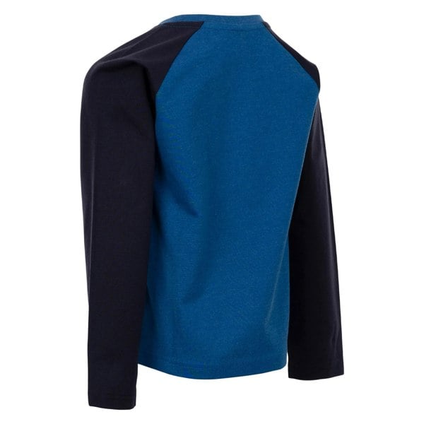 Trespass Boys Colley Long-Sleeved T-Shirt - Blue