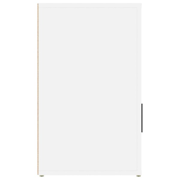 Berkfield Bedside Cabinet White 50x36x60 cm Engineered Wood