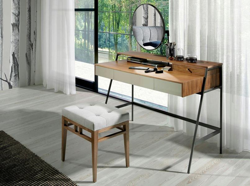 Angel Cerdá Grey Fabric Stool 5027
