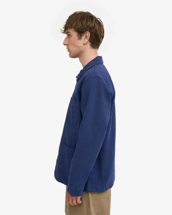 Colorful Standard Mens Organic Workwear Jacket - Marine Blue