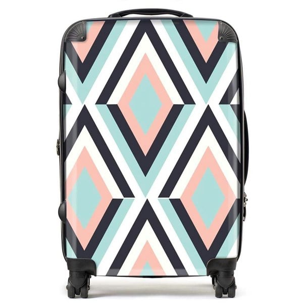 Warren Reed Zig Zag Abstract Pattern Suitcase