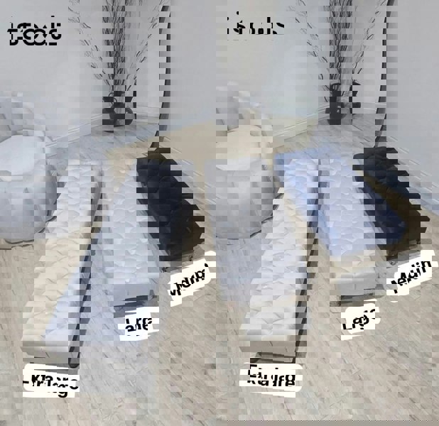 ISTOOLS Premium Stitched Lid Ottoman Bench – Multi-Functional Coffee Table & Seating