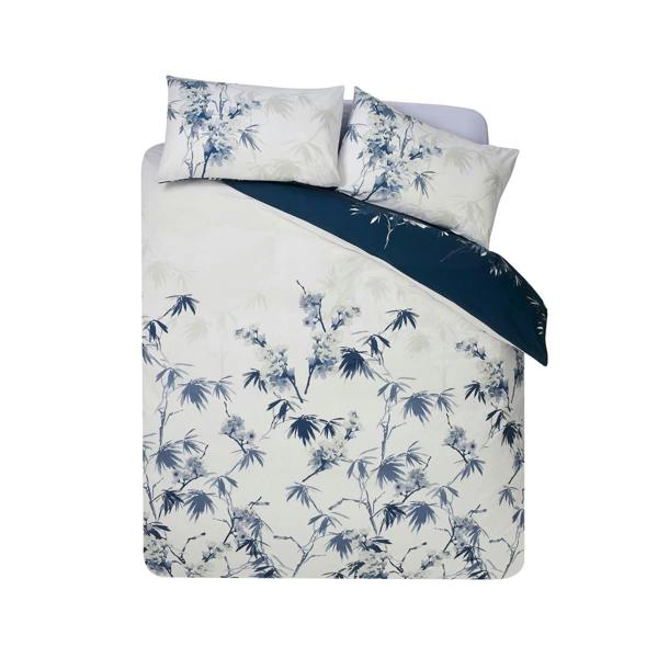 Kyoto Floral Blue Duvet Cover Set