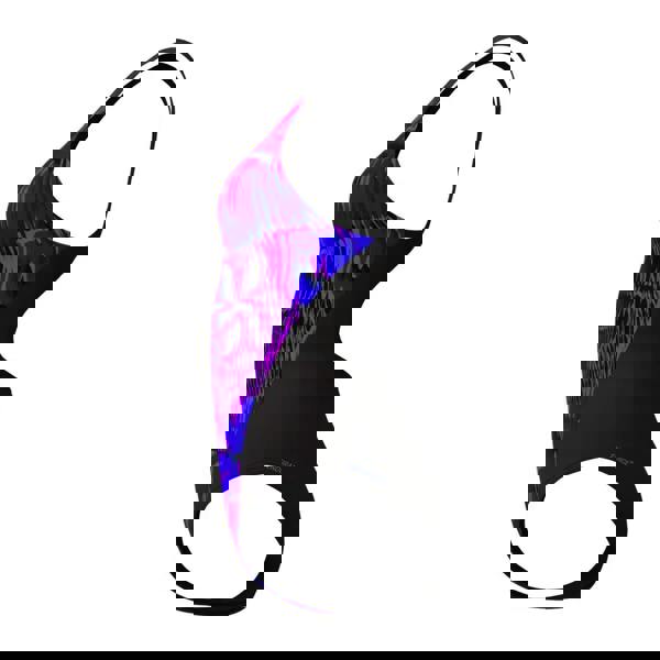 Speedo allover digital recordbreaker swimsuit in black purple floral