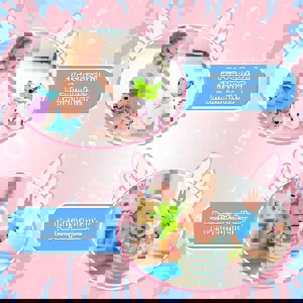 deAO Toys Axolotl Plush Toy Set-1PCS Cute Axolotl Stuffed Animals Soft Kawaii Plushies and 4PCS Cute Axolotl Slap Bracelet for Kids