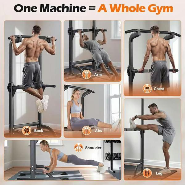 Havendro Heavy Duty Power Tower Pull Up Dip Station Multi-Function Home Gym Workout Stand