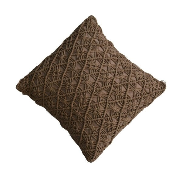 Wyld Haus Amalfi Set of 2 Hand Woven Coffee Cushion Covers