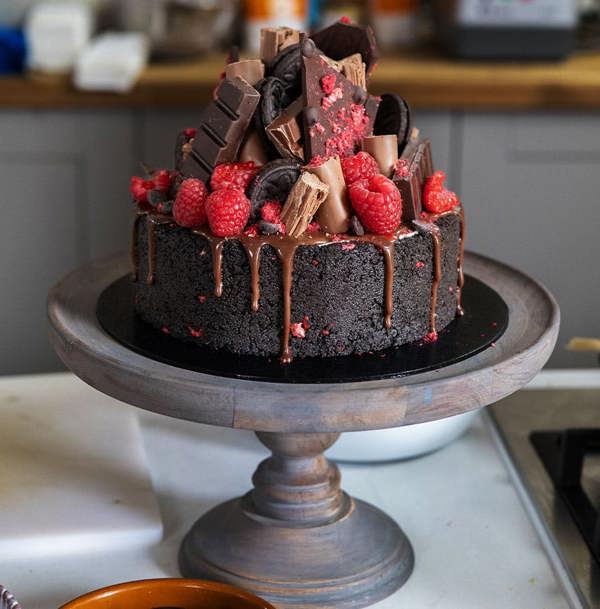 Pleese Vanilla, raspberry & chocolate hazelnut swirl