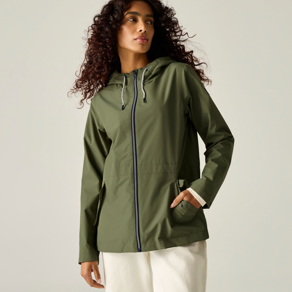 Regatta Womens Bayletta Grid Distress Waterproof Jacket - Four Leaf Clover