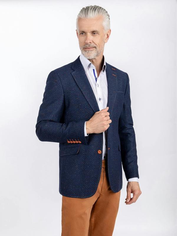 WOOL FLECKED JACKET - Claudio Lugli Shirts