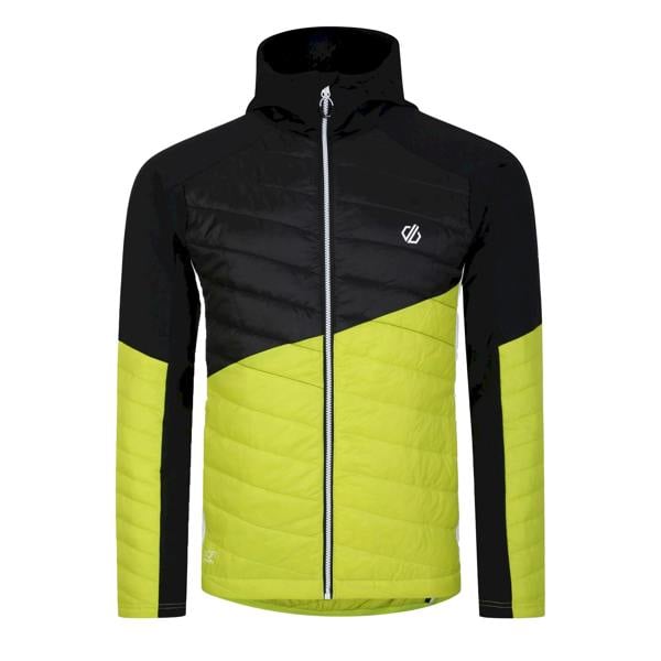 Dare 2B Mens Gendarme Padded Jacket - Black/Green Algae