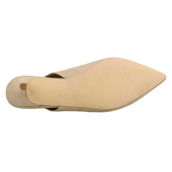 Spot On Ladies Spot On Kitten Heel Slingback Shoes F90049